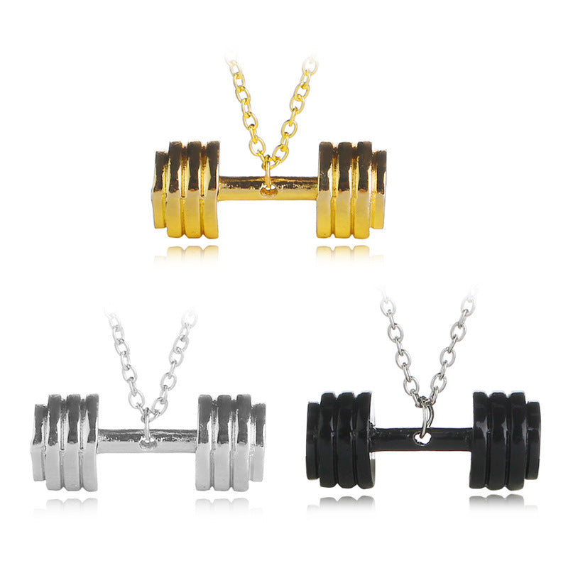 Fitness Dumbbell Necklace